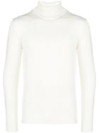 Roberto Collina Slim Fit Turtleneck - White