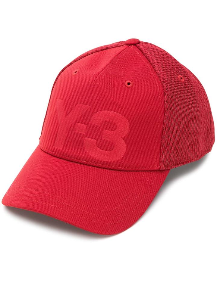 Y-3 Brand Embossed Cap - Red