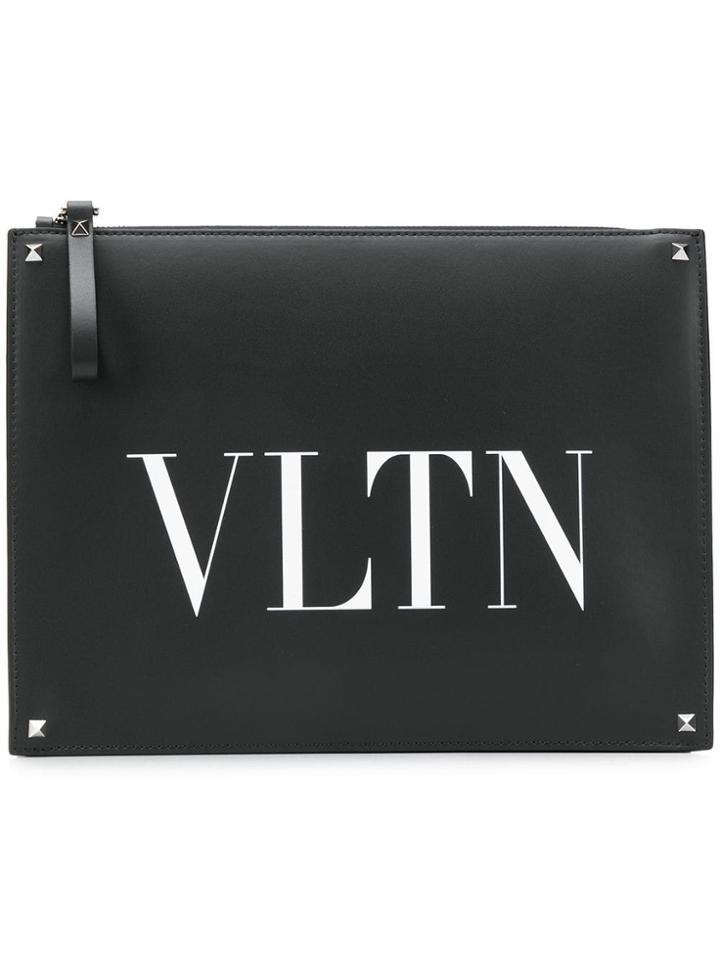 Valentino Valentino - Man - Clutch Lamb Vltn - Black
