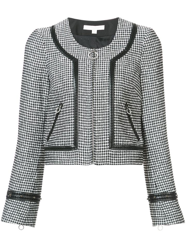 Jonathan Simkhai Zipped Two-tone Jacket - Black