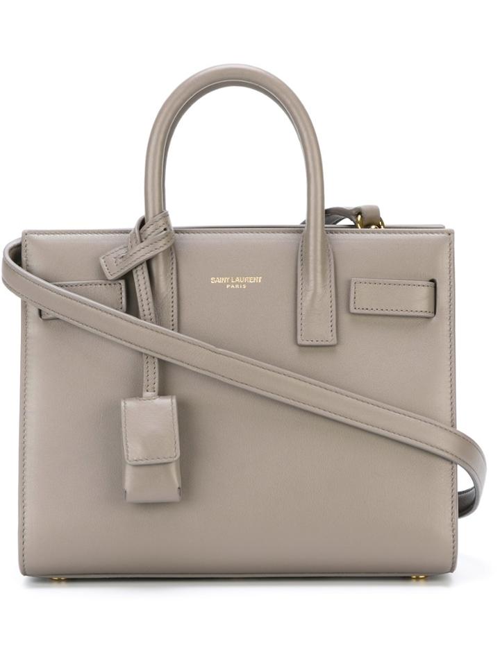 Saint Laurent Nano 'sac De Jour' Tote - Grey