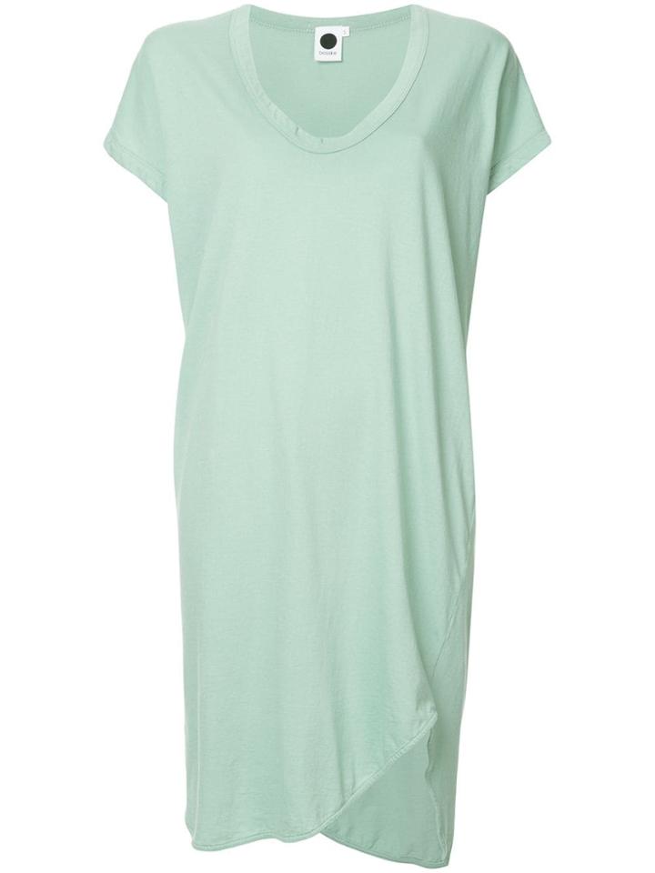 Bassike Round Neck T-shirt Dress - Green