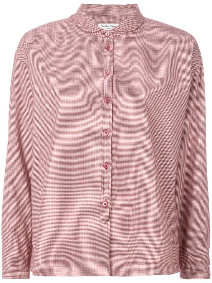 Ymc Round Collar Shirt - Red