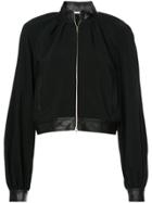 Rosetta Getty Zipped Bomber Jacket - Black