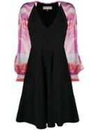 Emilio Pucci Black Contrast Sleeve Dress