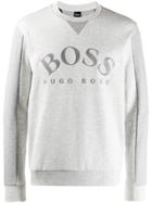 Boss Hugo Boss Logo Crew Neck Sweatshirt - Grey