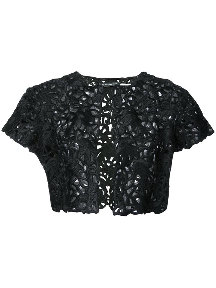 Natori Lace Detail Bolero - Black