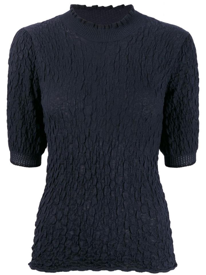 See By Chloé Crinkle Top - Blue