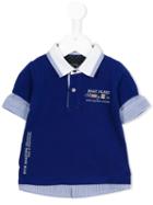 Lapin House - Layered Polo Shirt - Kids - Cotton - 18 Mth, Blue