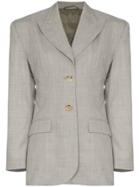 Wright Le Chapelain Single-breasted Tailored Blazer - Grey