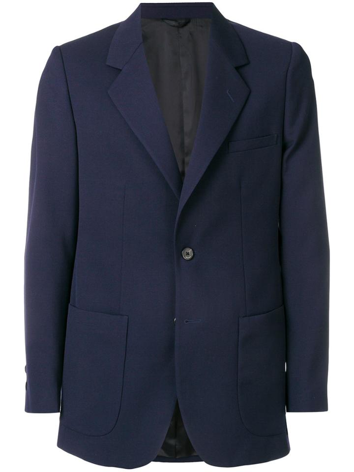 Raf Simons Classic Buttoned Blazer - Blue
