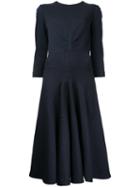 Bianca Spender Quilted & Ponte Virginia Dress, Women's, Size: 8, Blue, Polyester/spandex/elastane