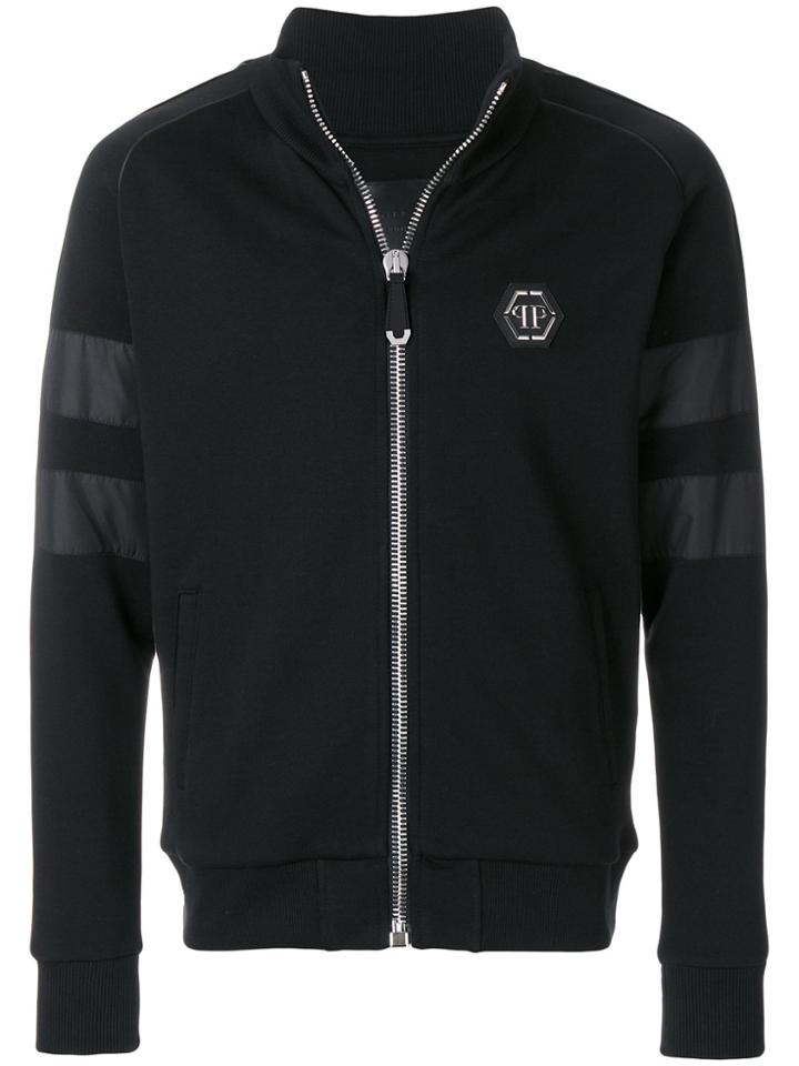 Philipp Plein Stitched Star Patch Jacket - Black