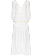 Staud Buttercup Print Flared Dress - White