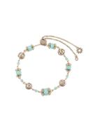 Marchesa Notte Beaded Filigree Bracelet - Blue