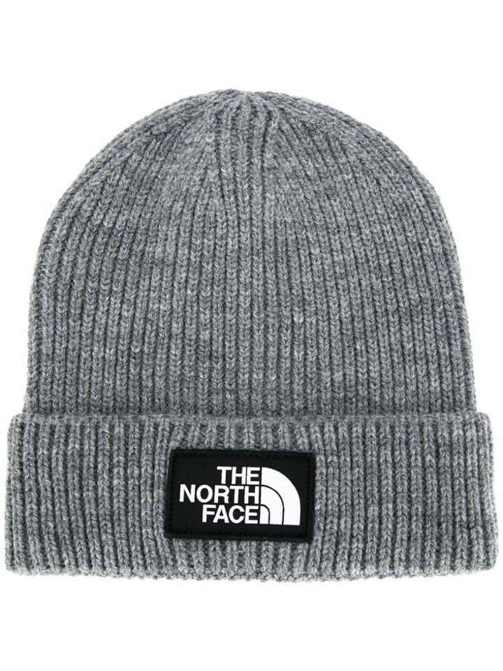 The North Face Ribbed Logo Patch Hat - Grey