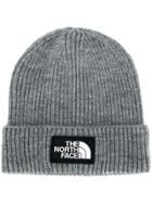 The North Face Ribbed Logo Patch Hat - Grey