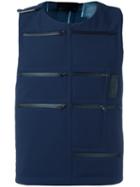 Letasca Zipper Detailing Gilet, Men's, Size: Xl, Blue, Polyester