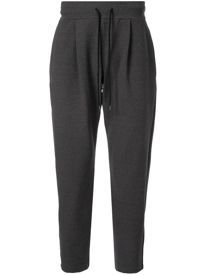 Attachment Drawstring Waist Trousers - Grey