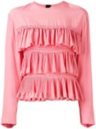 Marni Ruffled Long-sleeve Blouse - Pink