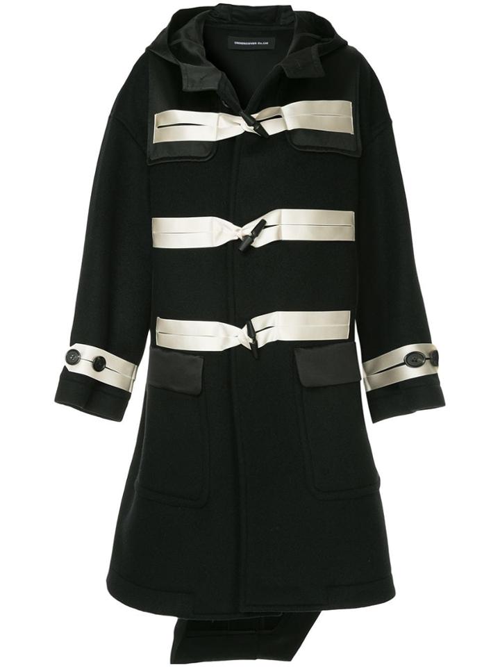 Undercover Asymmetric Duffle Coat - Black