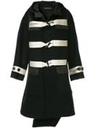 Undercover Asymmetric Duffle Coat - Black