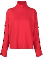Pierantoniogaspari Buttoned Sleeves Jumper - Red
