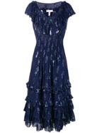 Rebecca Taylor Metallic Star Dress - Blue