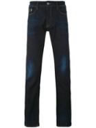 Used Effect Slim-fit Jeans - Men - Cotton/polyester/spandex/elastane - 33, Blue, Cotton/polyester/spandex/elastane, Calvin Klein Jeans