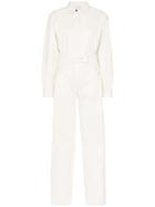 Off-white Logo Print Jumpsuit - Neutrals