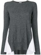 Dondup Contrast Side Panel Sweater - Grey