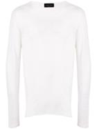 Roberto Collina Long Sleeved Sweatshirt - White