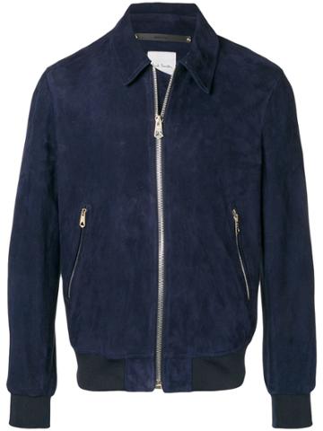 Ps By Paul Smith Zipped Bomber Jacket - Blue