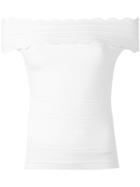 Amuse - Claudita Off-shoulders Blouse - Women - Nylon/viscose - M, White, Nylon/viscose