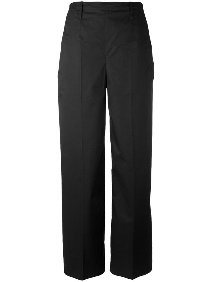 Lemaire - Tailored Trousers - Women - Cotton/spandex/elastane - 36, Black, Cotton/spandex/elastane