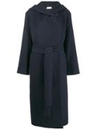 The Row Belted Hooded Coat - Blue