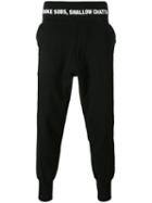 Julius - Printed Waistband Sweatpants - Men - Cotton - Iii, Black, Cotton