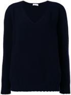Cruciani Boxy V-neck Sweater - Blue