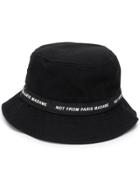 Drôle De Monsieur Logo Bucket Hat - Black