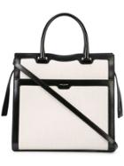 Saint Laurent Two-tone Tote - White