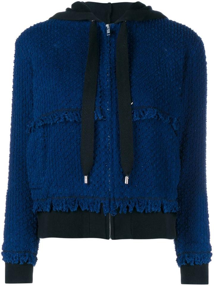 Adam Selman A Selman Hoodie Frayed Demin