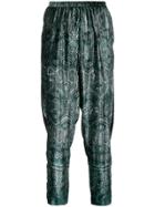 Forte Forte Ikat Print Velvet Trousers - Multicolour