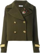 P.a.r.o.s.h. 'lusixy' Jacket, Women's, Size: Xs, Green, Polyamide/polyester/cashmere/virgin Wool
