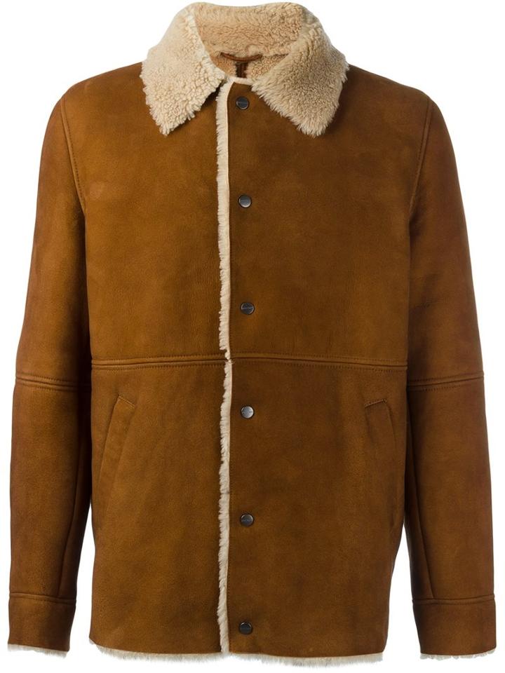 Palm Angels Sheepskin Coach Jacket