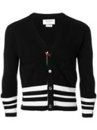 Thom Browne Cashmere Cropped Cardigan - Black