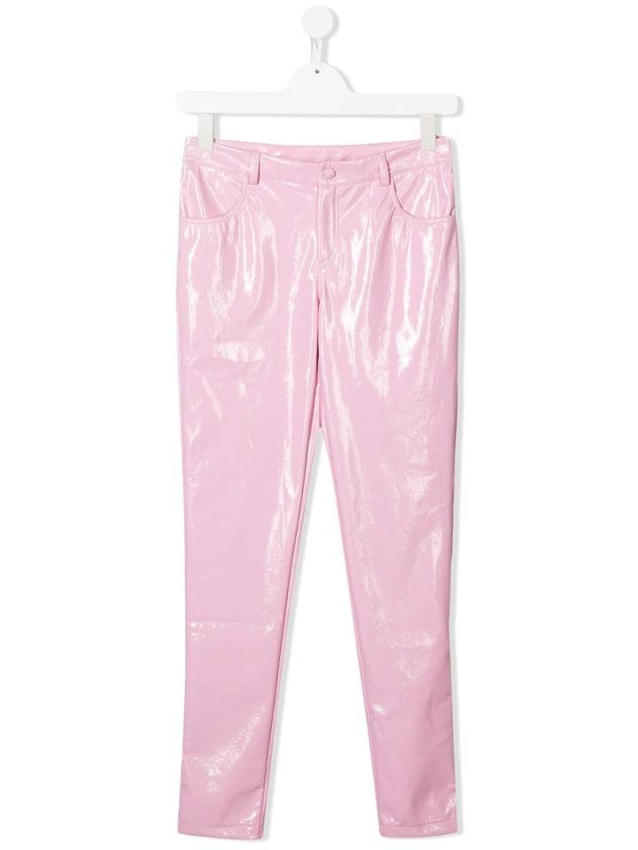 Alberta Ferretti Kids Teen Skinny-fit Trousers - Pink