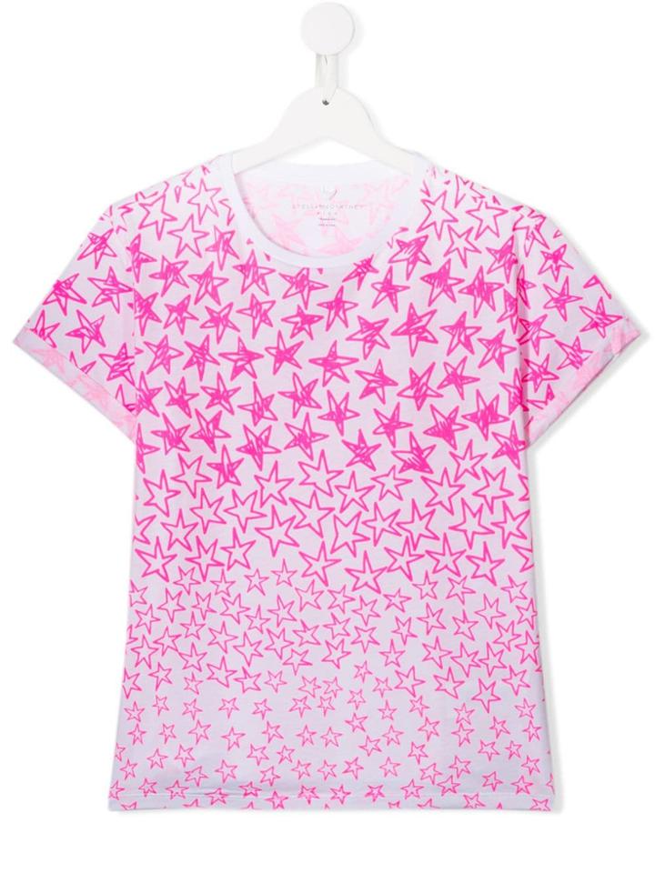 Stella Mccartney Kids Star Pattern T-shirt - Pink