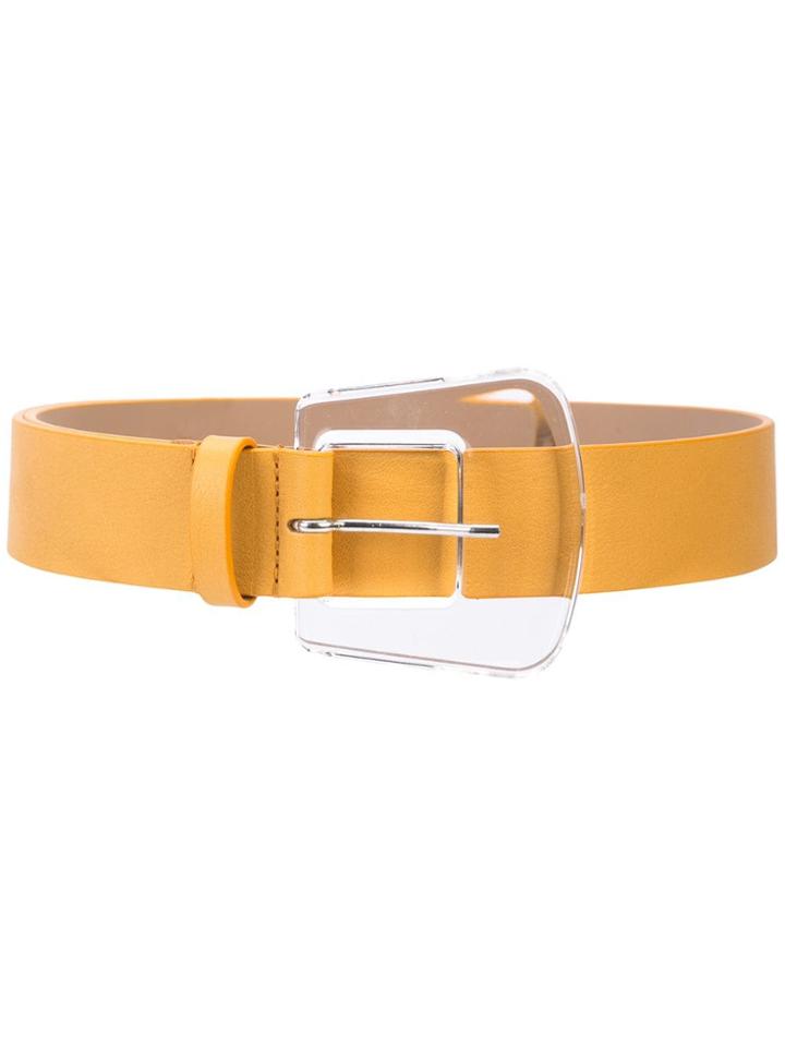 B-low The Belt Clear Buckle Belt - Yellow