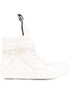 Rick Owens Geobasket Hi-top Sneakers, Men's, Size: 41.5, Nude/neutrals, Leather/rubber