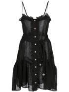 Lisa Marie Fernandez Tie-waist Mini Dress - Black